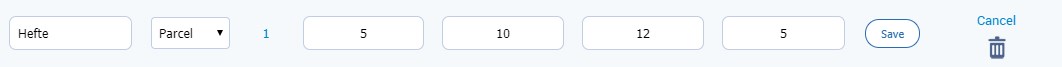 Editable fields