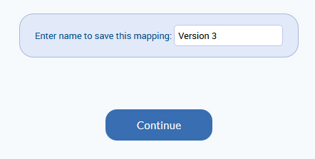 Enter a name for your mapping