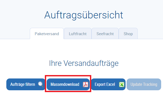 Massendownload Button