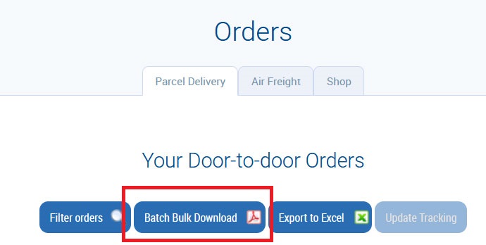 Batch Bulk Download button