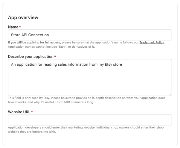Etsy app overview