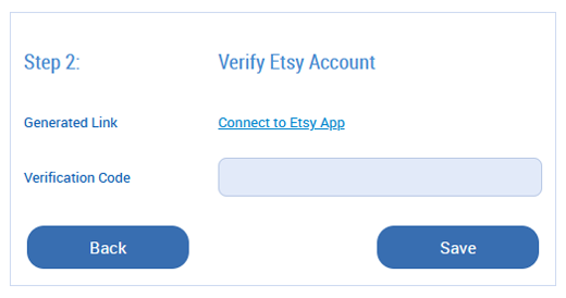 Verify Etsy account