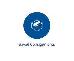 The saved consignments option in your personal settings