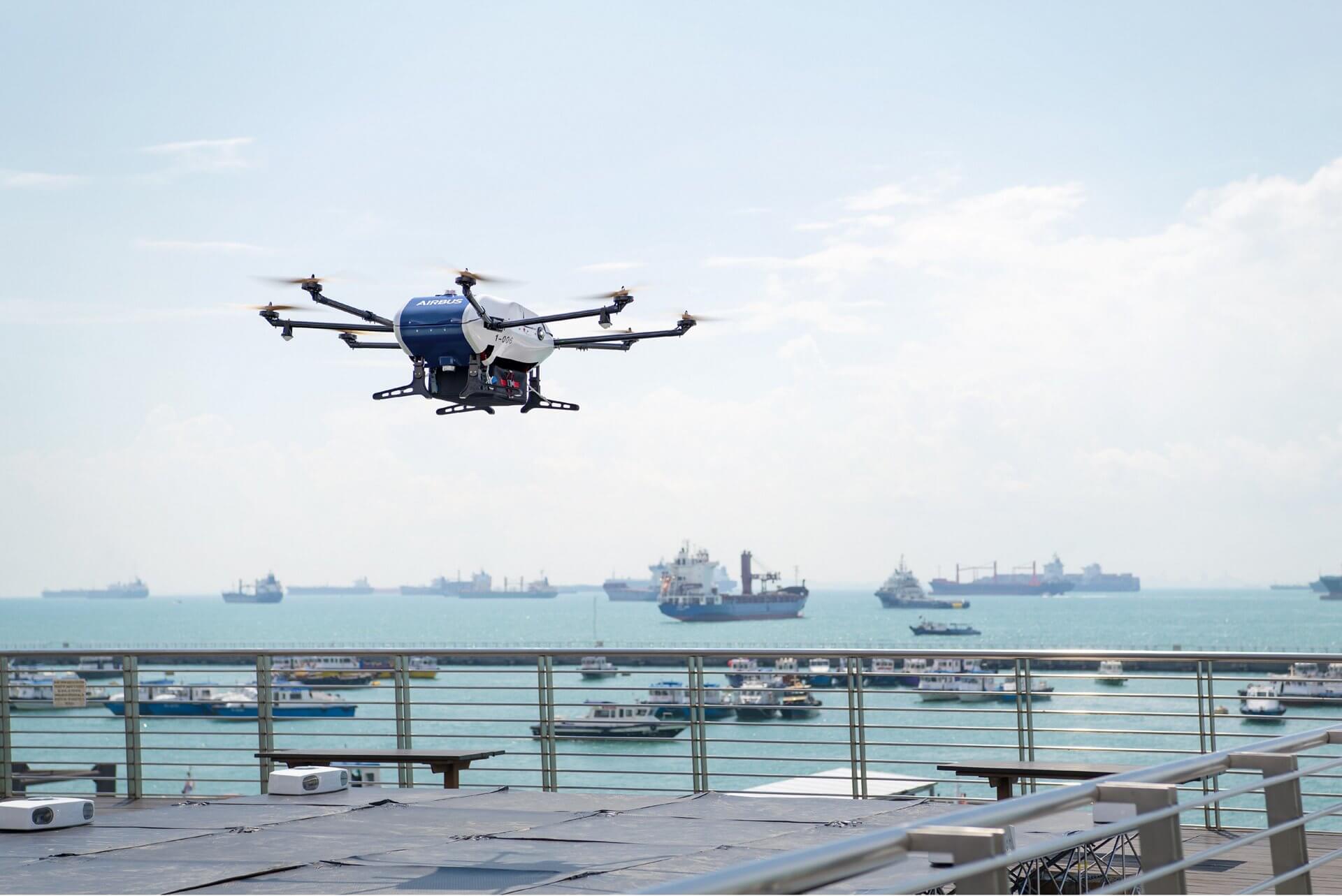 Airbus Drohne Singapur Test