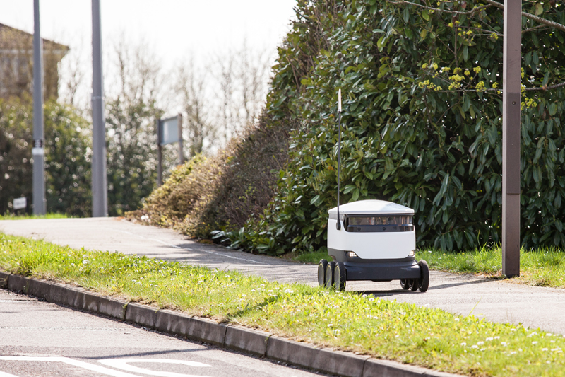 The first robot parcel delivery in the UK
