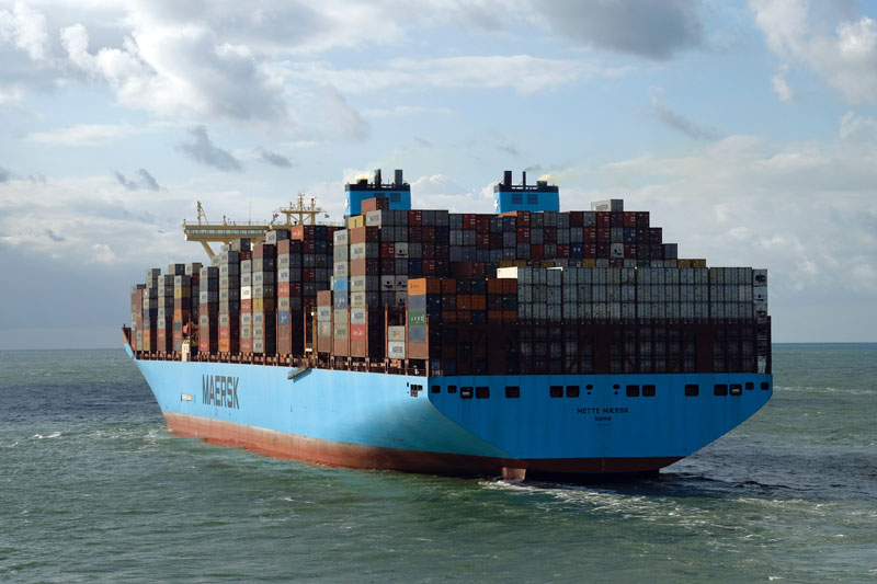 Maersk container ship