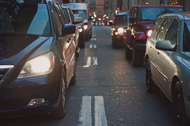 Delivery vehicles cause congestion