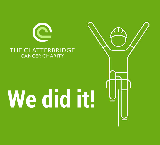 We did it! We finished our charity bikeathon